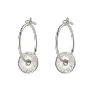 1 & 8 Silver Sorrel Earrings