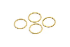 13mm Circle Connectors - 50 Raw Brass Circle Connectors (13x0.80mm) A3839