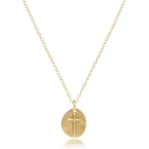 16" Necklace Gold - Inspire Small Gold Charm