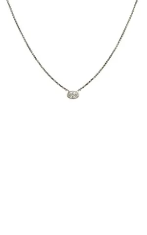 18K WHITE GOLD NECKLACE  G9678