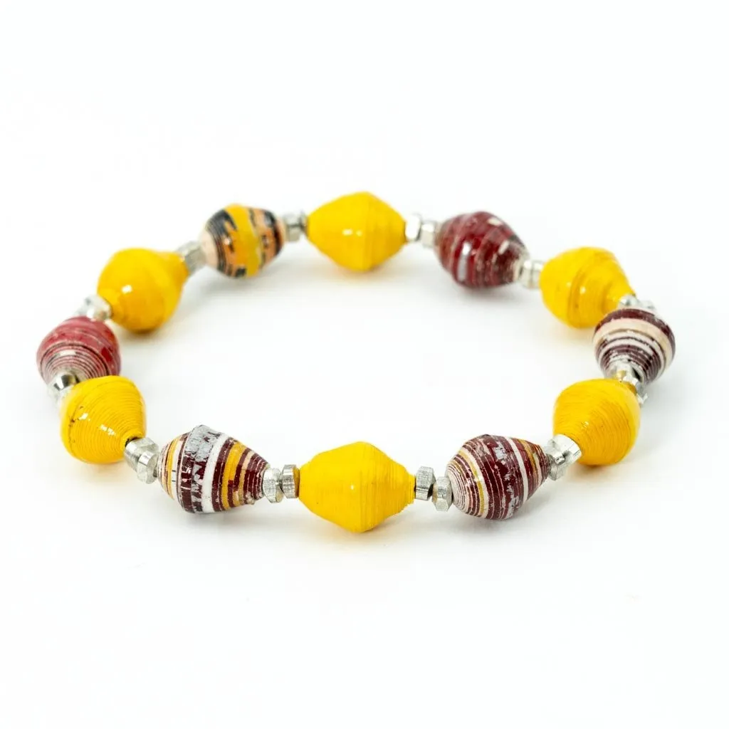 Bracelet -  Garnet & Gold Team Signature