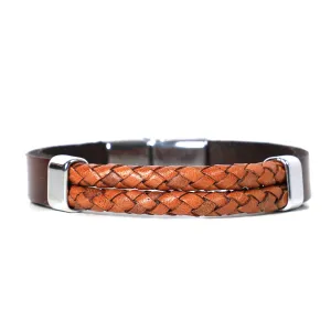 Brown Leather Designed Bracelet