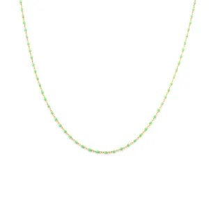 Candy Chain Necklace | Lime & Gold