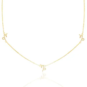 Capricorn Necklace - Yellow Gold