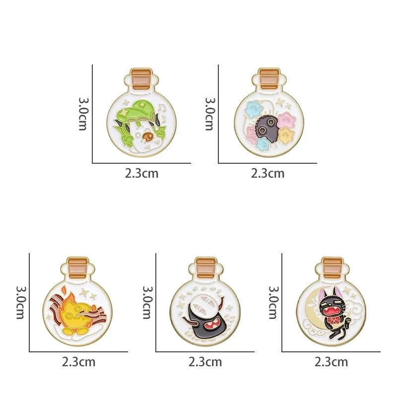 Cartoon Style Cowboy Style Animal Bottle Alloy Stoving Varnish Unisex Brooches