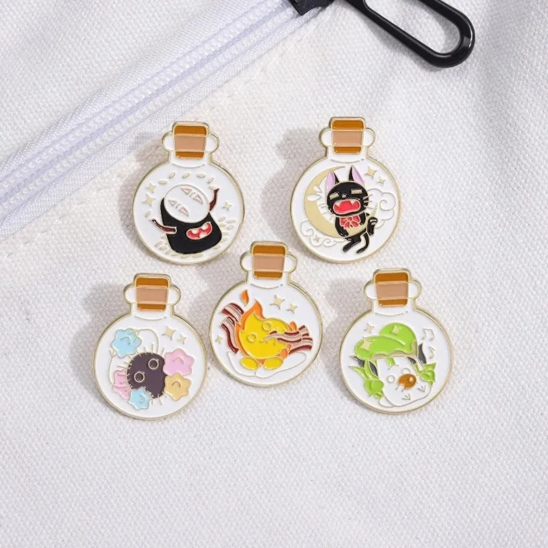 Cartoon Style Cowboy Style Animal Bottle Alloy Stoving Varnish Unisex Brooches