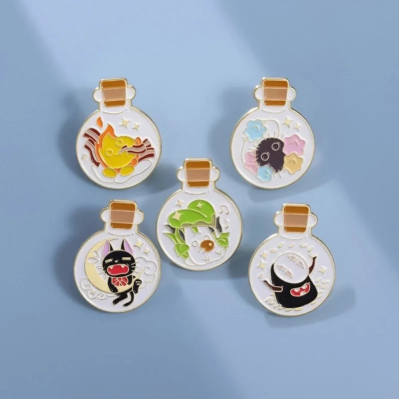 Cartoon Style Cowboy Style Animal Bottle Alloy Stoving Varnish Unisex Brooches