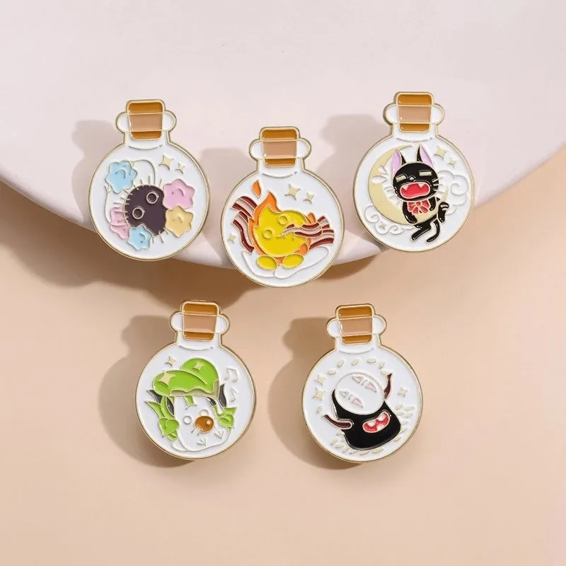 Cartoon Style Cowboy Style Animal Bottle Alloy Stoving Varnish Unisex Brooches