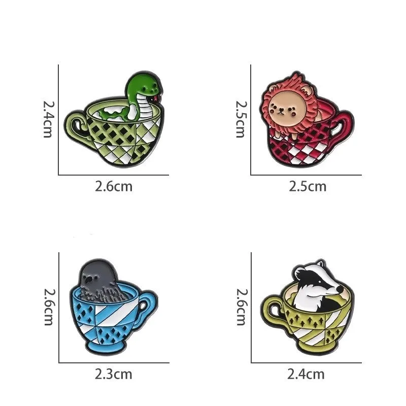 Cartoon Style Cute Animal Cartoon Alloy Stamping Stoving Varnish Plating Unisex Brooches