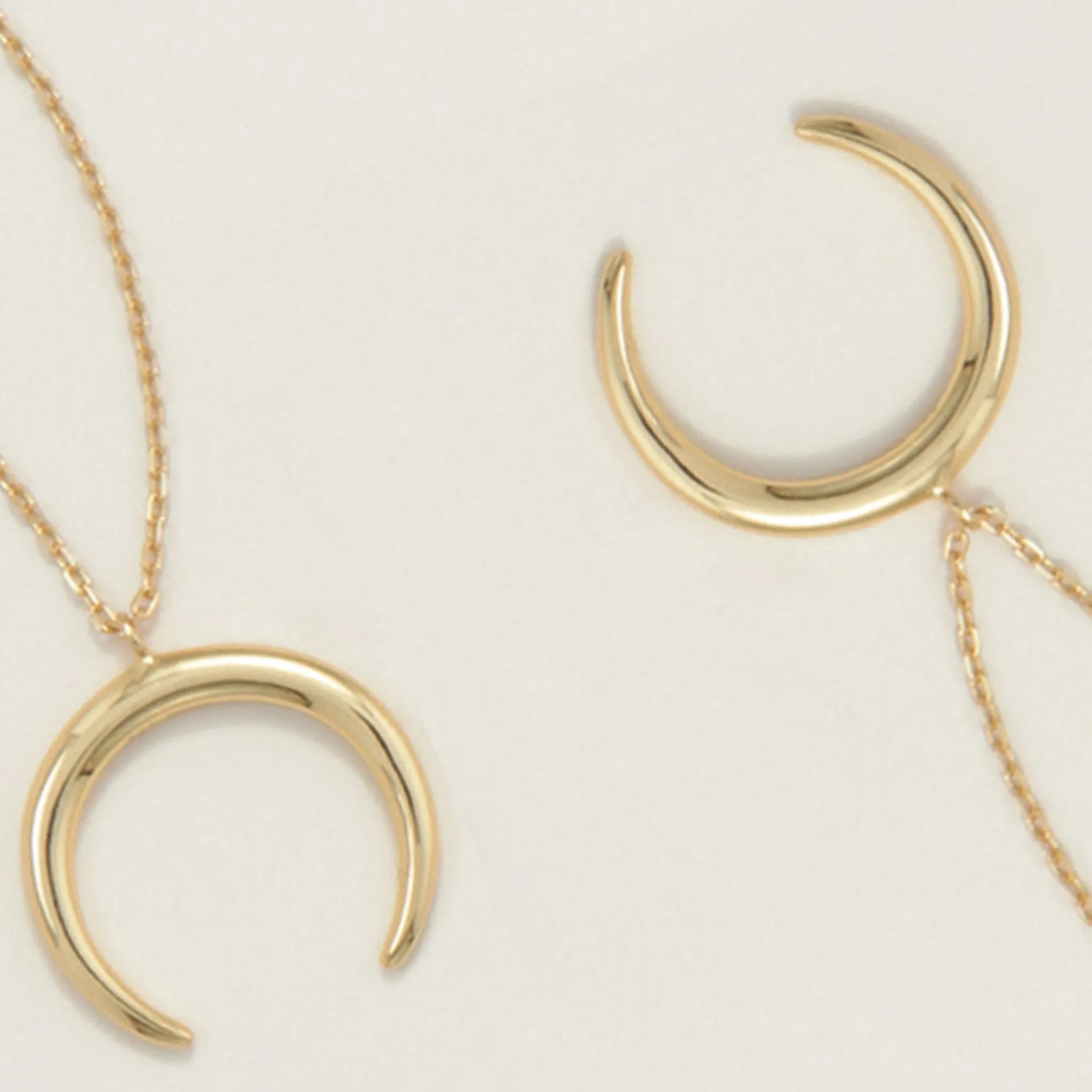 Cassie Gold Crescent Moon Necklace