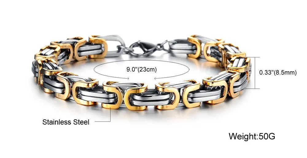 Classic Design Punk 316L Stainless Steel Bracelet Special Biker Bicycle Motorcycle Chain For Mens Bracelets & Bangles