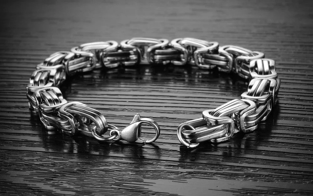 Classic Design Punk 316L Stainless Steel Bracelet Special Biker Bicycle Motorcycle Chain For Mens Bracelets & Bangles