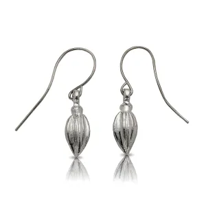 Cocoa Pods .925 Sterling Silver Earrings