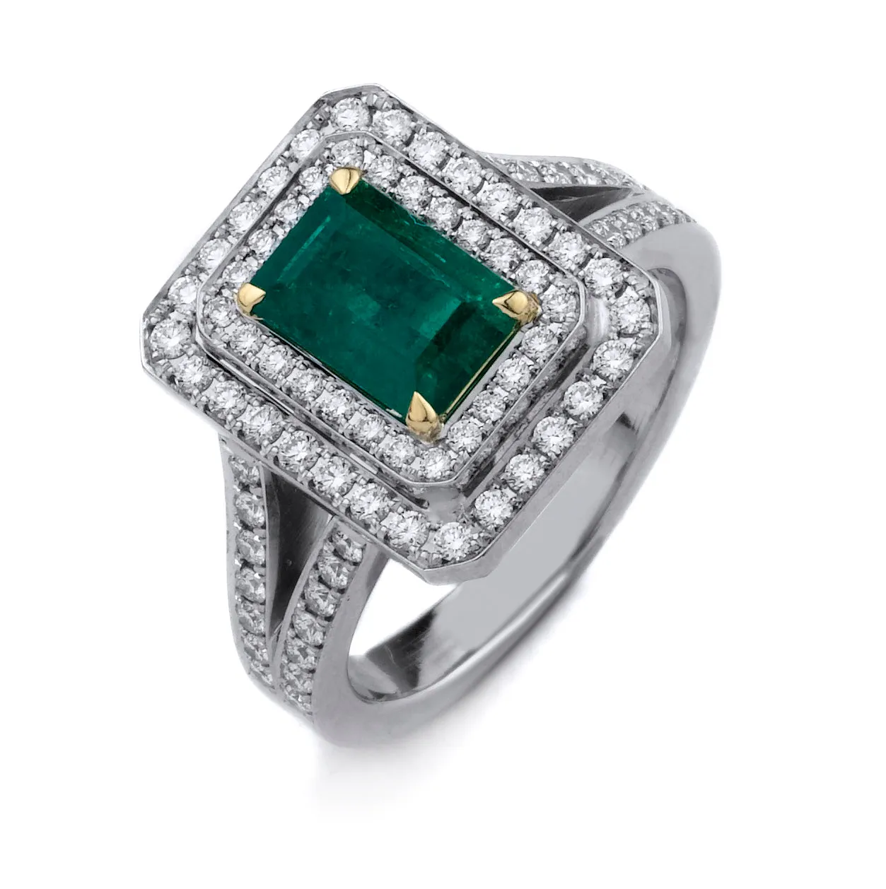 Colombian Emerald & Diamond Ring