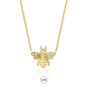 Diamond Honey Bee Necklace