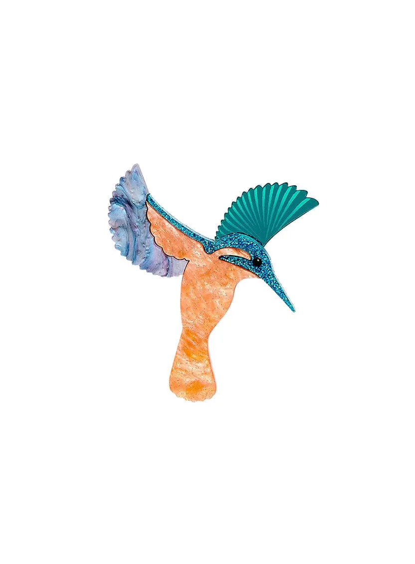 Diving Kingfisher Brooch