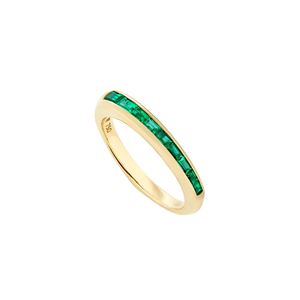 Emerald Baguette Ring