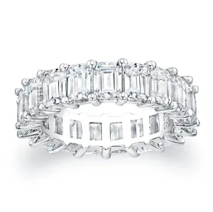 Emerald Cut Diamond Eternity Ring - 7.20CTW F/VS2