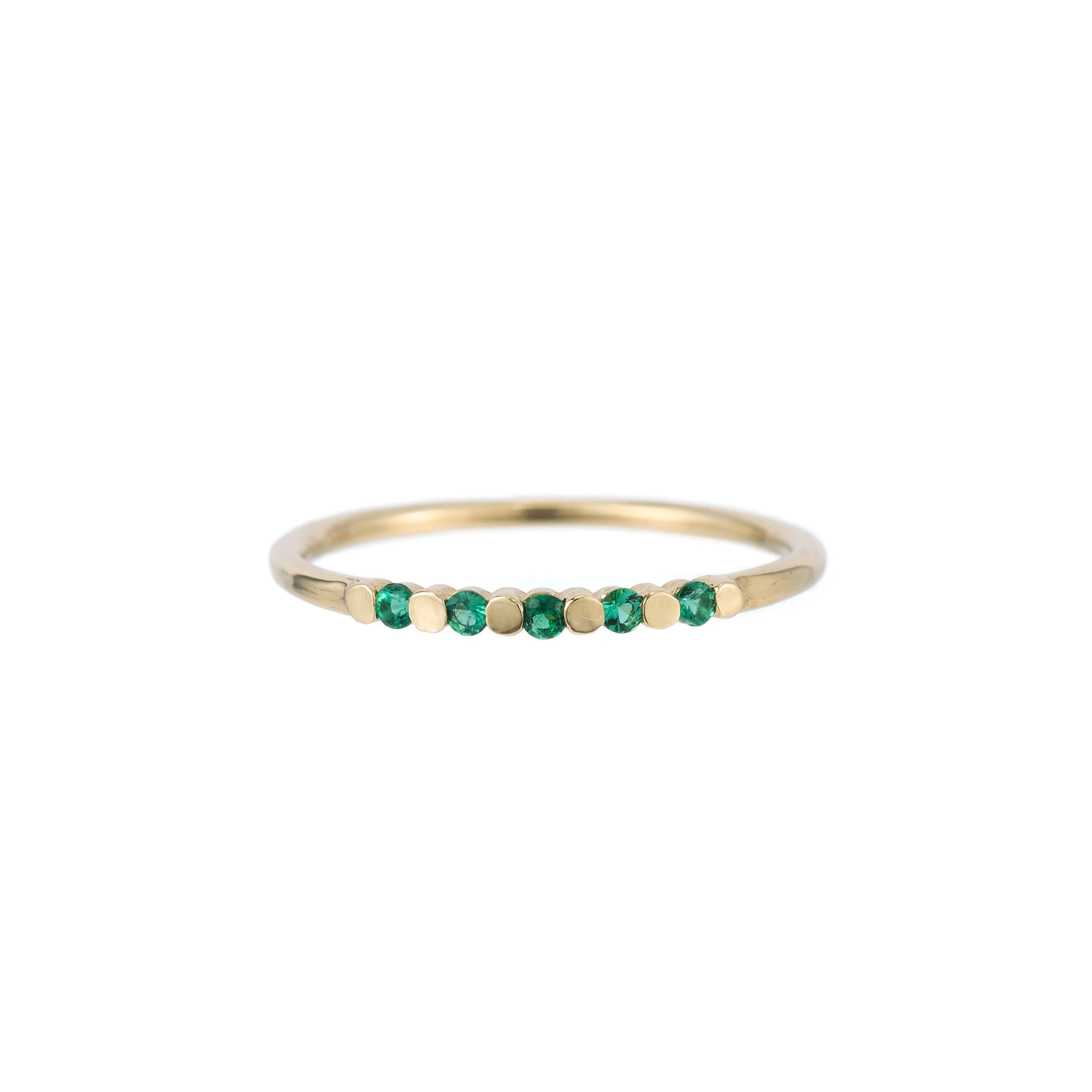 Emerald Pizzicato Ring