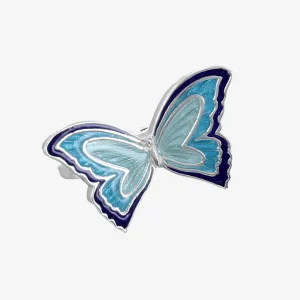 Enamelled Butterfly Brooch