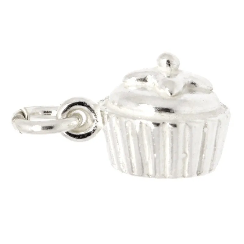 Gold Cupcake Charm