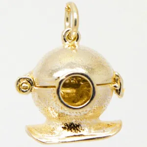 Gold Diver Helmet Charm