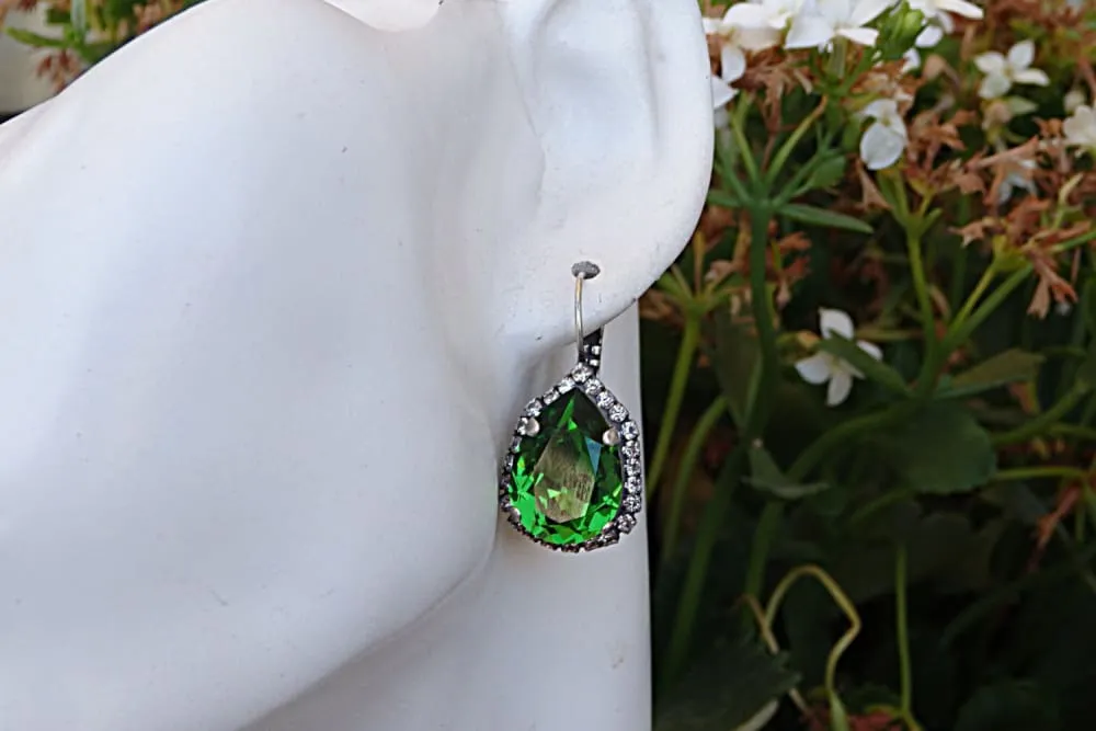 Green Rebeka earrings