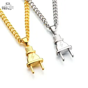 Hot Sale Hip Hop Baseball Bat Gun Necklace&Pendant  GOLD Silver Weed Leaf Hiphop Long Chains Necklaces Men Women Jewelry