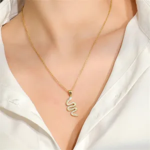 IG Style Snake Geometric Copper Pendants