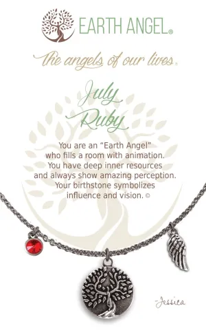 July - Ruby: Birthstone Necklace