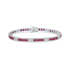 Katy Bracelet (Ruby/White)