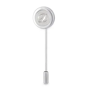 Lapel with Clip-on Monogram Etched Silver Button Covers