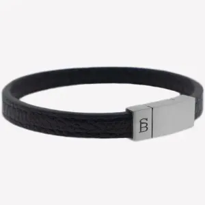 Leather Bracelet Grady - Black