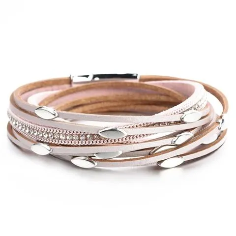 Leather Multi Layer Wrap Bracelets