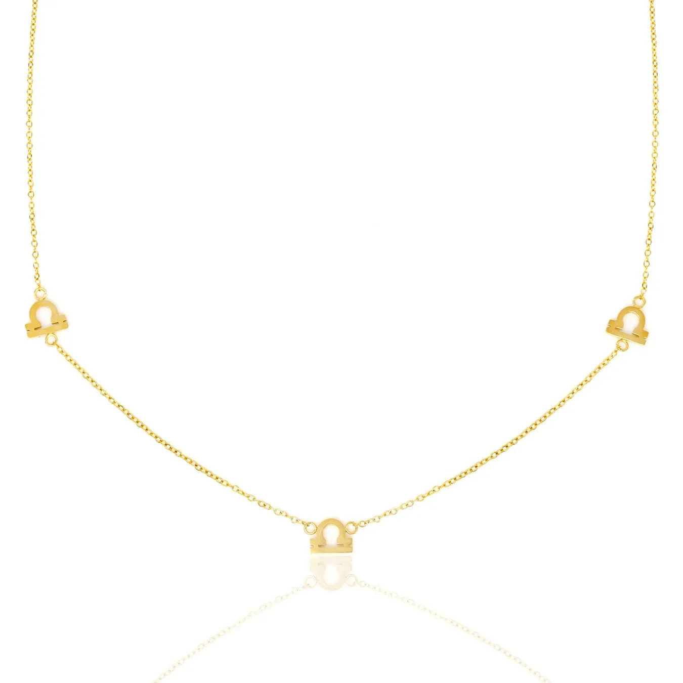 Libra Necklace - Yellow Gold