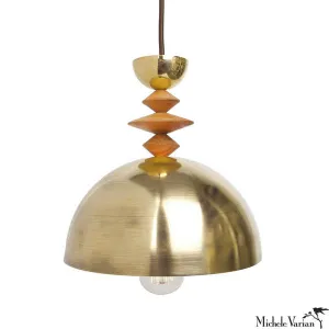 Mala Pendant Light No. 2 in Brass