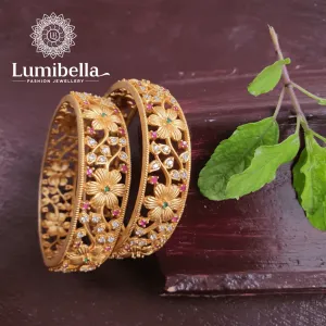 Matte Kada Bangles 2*6