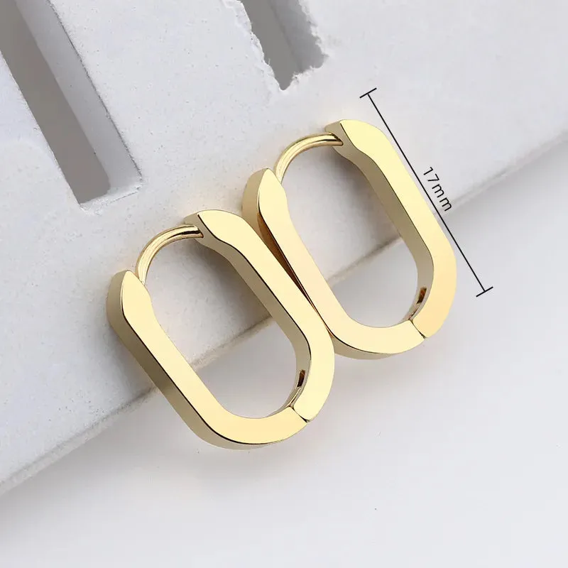 Mini Geometric Hoop Earrings