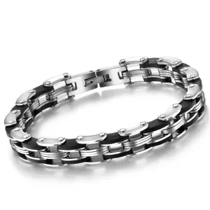 New Hot Sale Stainless Steel Bracelet Mens Bracelets & Bangles Christmas Gift ID Bracelets Men Jewerly