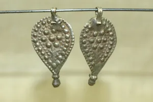 Old Coin Silver Floral Pendant, India