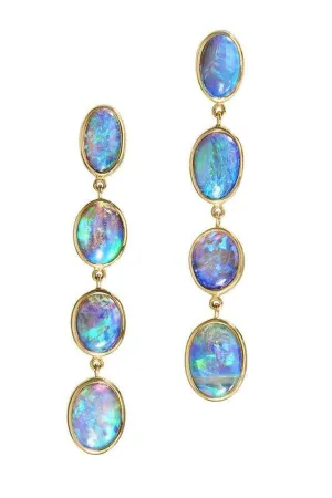 Opal Line Earrings