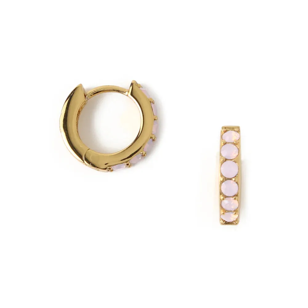 Orelia SW Pave Huggie Hoop Earrings in Gold ORE25617