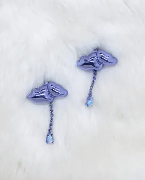 Purple Cloud Earring