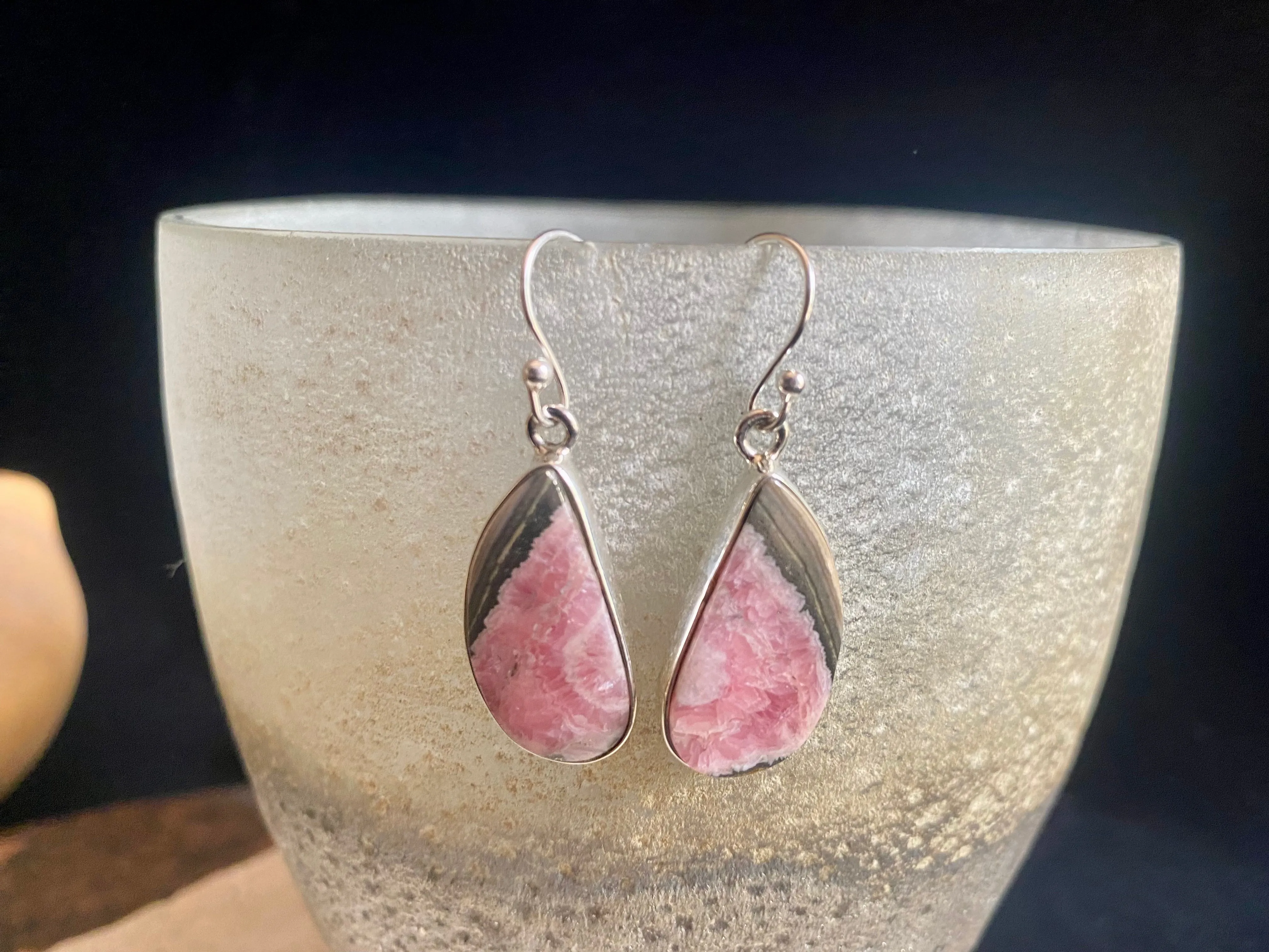 Rhodochrosite Earrings