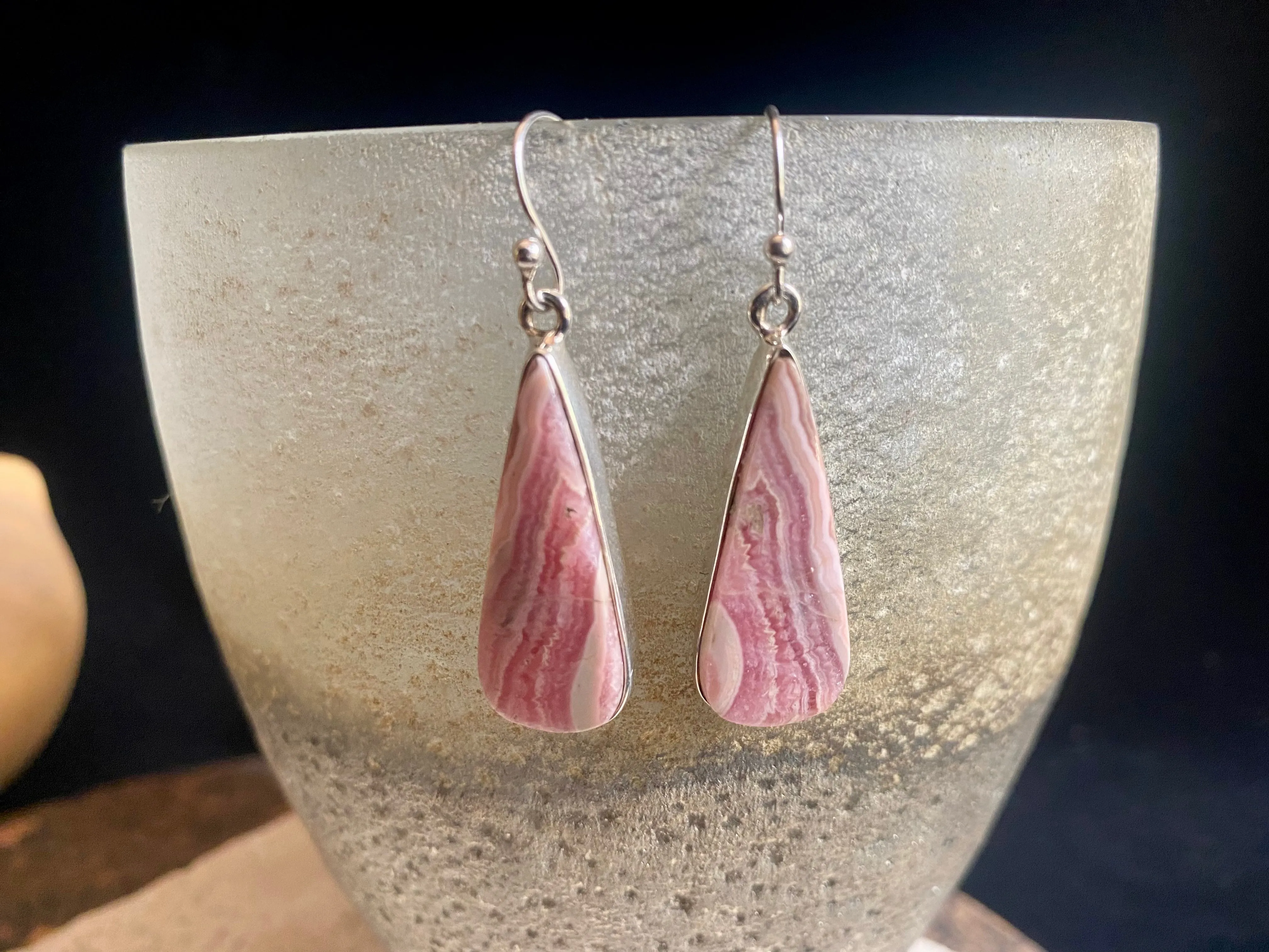 Rhodochrosite Earrings