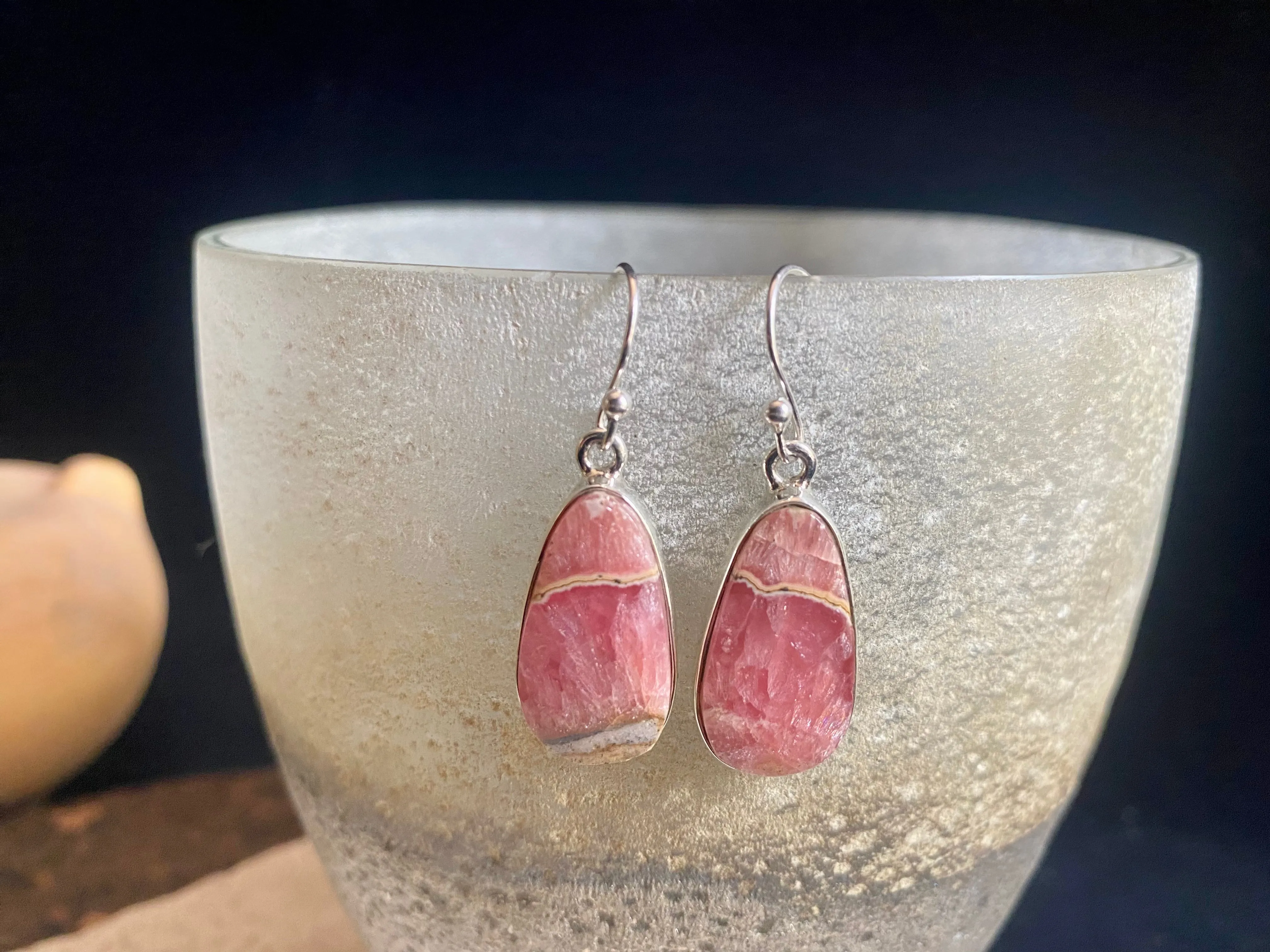 Rhodochrosite Earrings