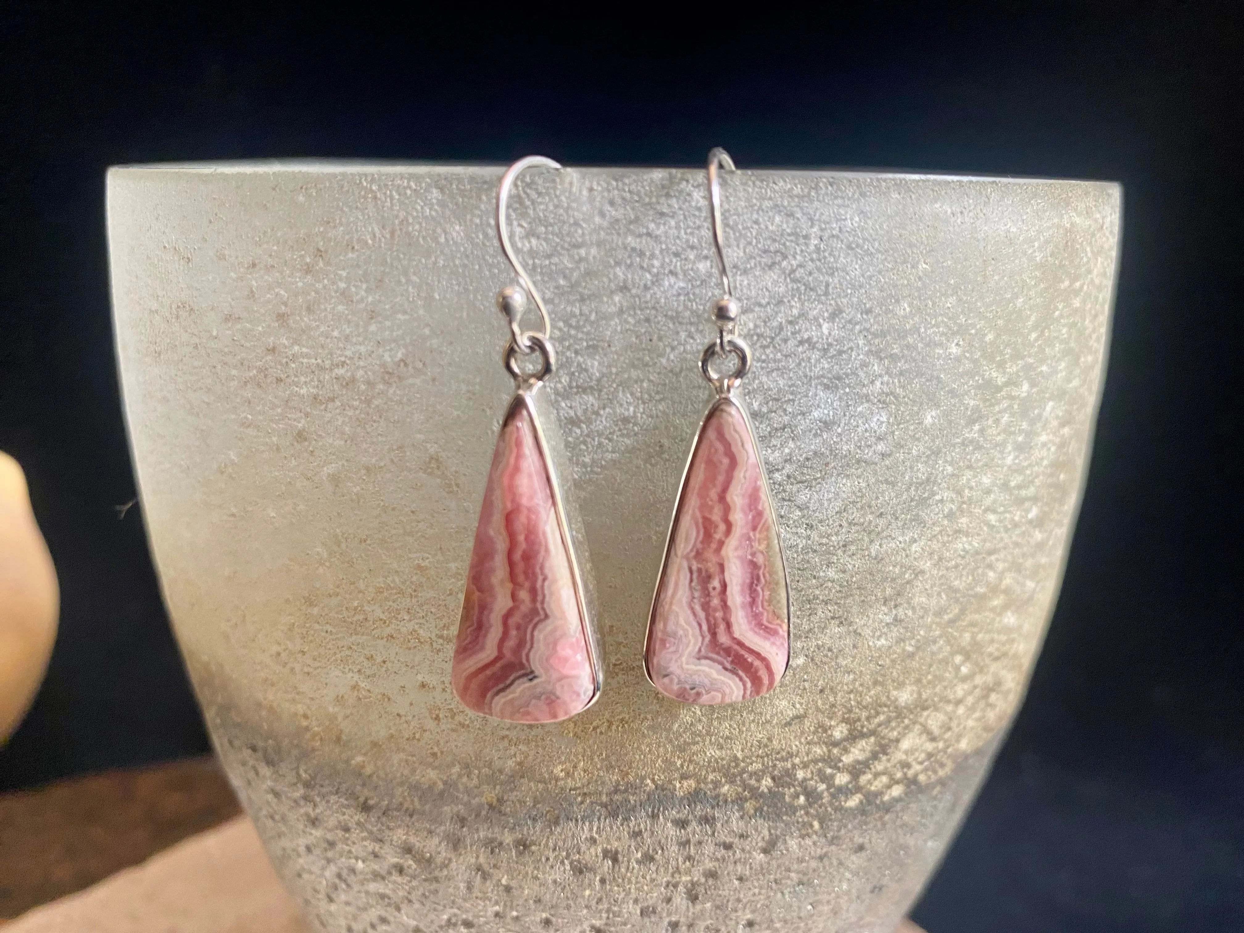 Rhodochrosite Earrings