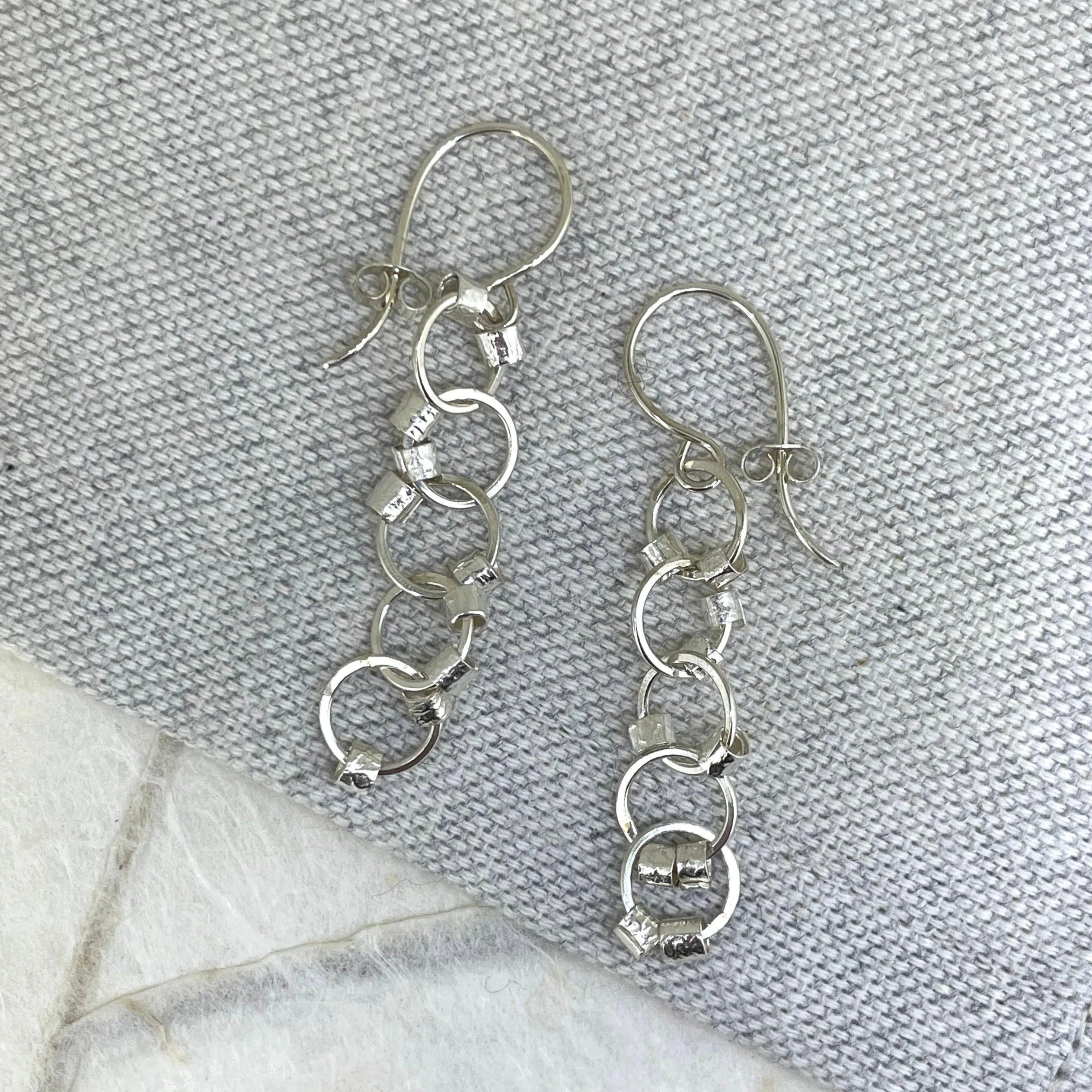 Silver Drop Earrings