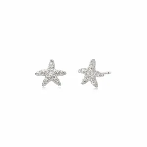 Starfish Stud Earrings Sterling Silver