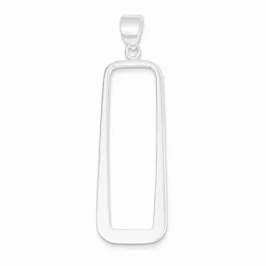 Sterling Silver Rectangle Pendant